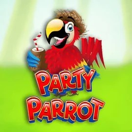 Party Parrot slot icon by Rival, available at Rocketplay casino
