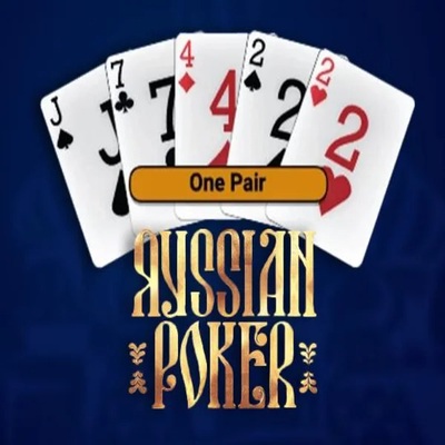 Russian Poker slot visual from OneTouch Games available on rocket-play-casino.net